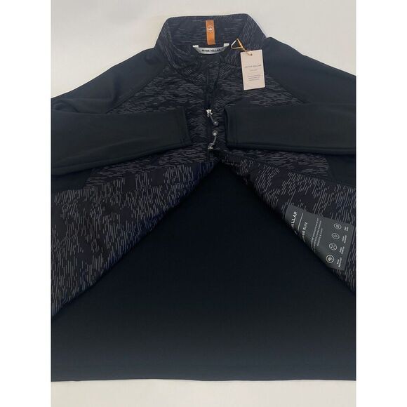 NWT PETER MILLAR Merge Elite Hybrid Full Zip Golf Jacket Black Size MEDIUM $230 - Picture 11 of 13